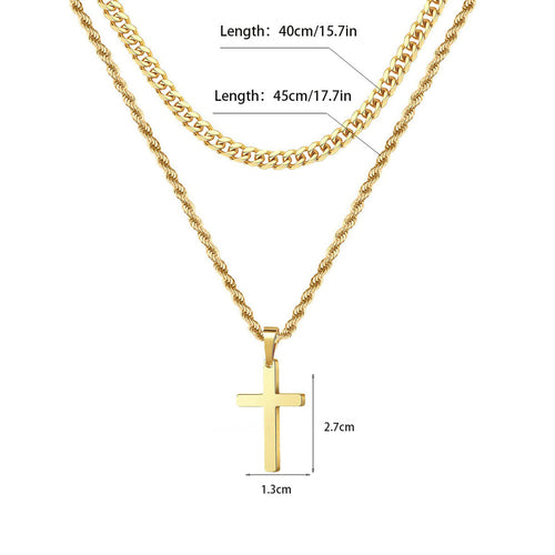 European and American Cross-border Jewelry High-end Cross Pendant